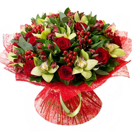 Red Roses Big Basket