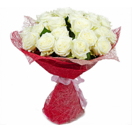 Pure White Roses Bouquet