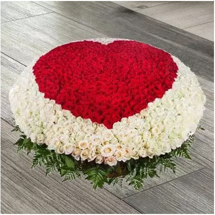 600 Roses With Basket