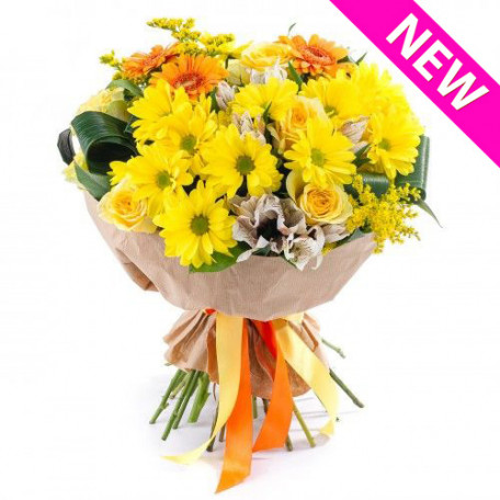 Lovely Mix of Bright Colours Bouquet