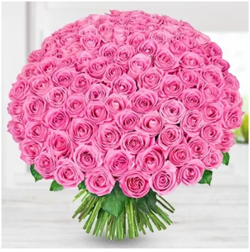 400 Pink Roses Bouquet